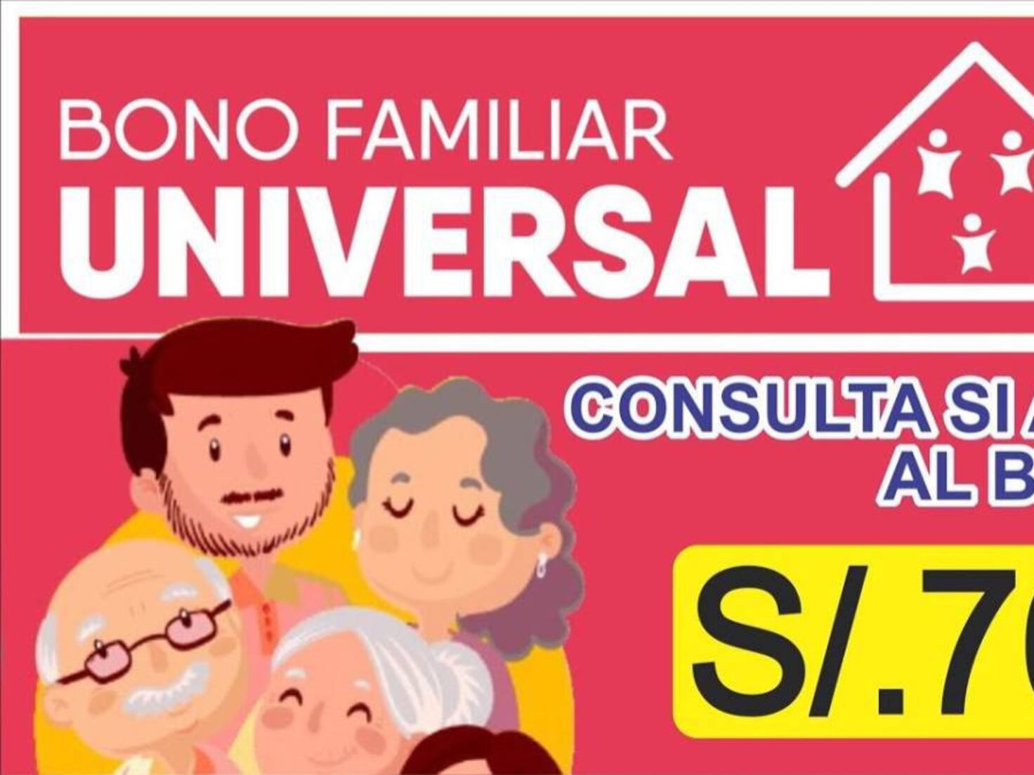 Bono Familiar Universal 700 Soles 2021 Consulta