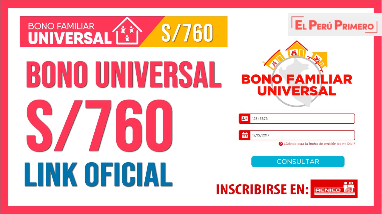 Bono Familiar Universal Link 760