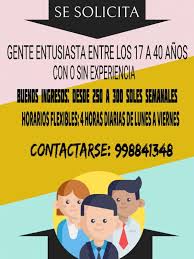 Busco Trabajo En Trujillo Urgente