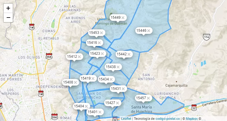 Codigo Postal De San Juan De Lurigancho