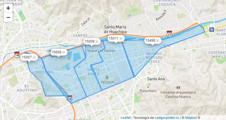 Codigo Postal De Santa Anita