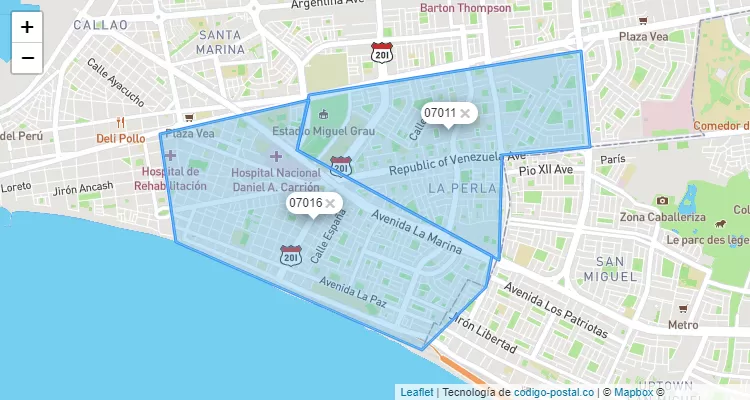 Código Postal La Perla Callao