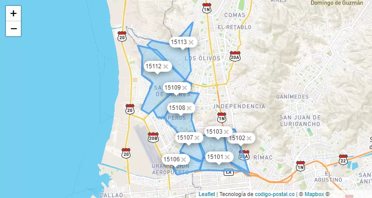 Codigo Postal San Martin De Porres