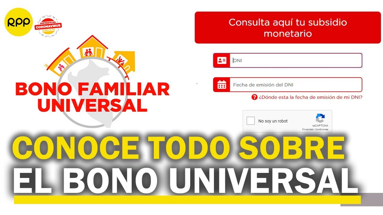 Como Saber Si Estoy En El Bono Universal