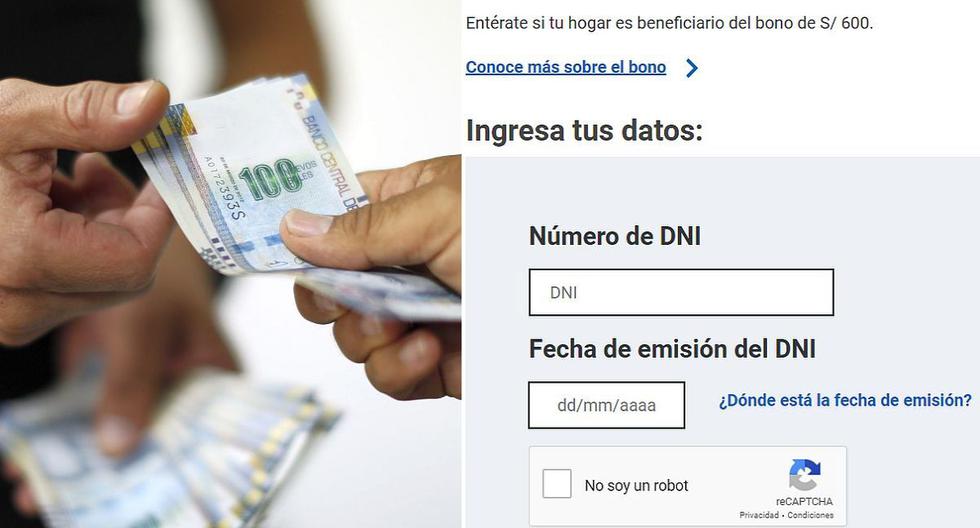 Como Saber Si Soy Beneficiario Del Bono De 600 Soles