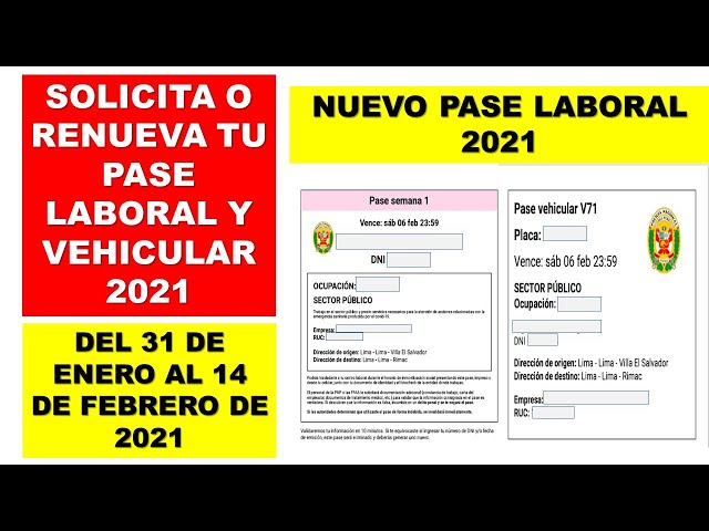 Como Sacar Pase Laboral 2021