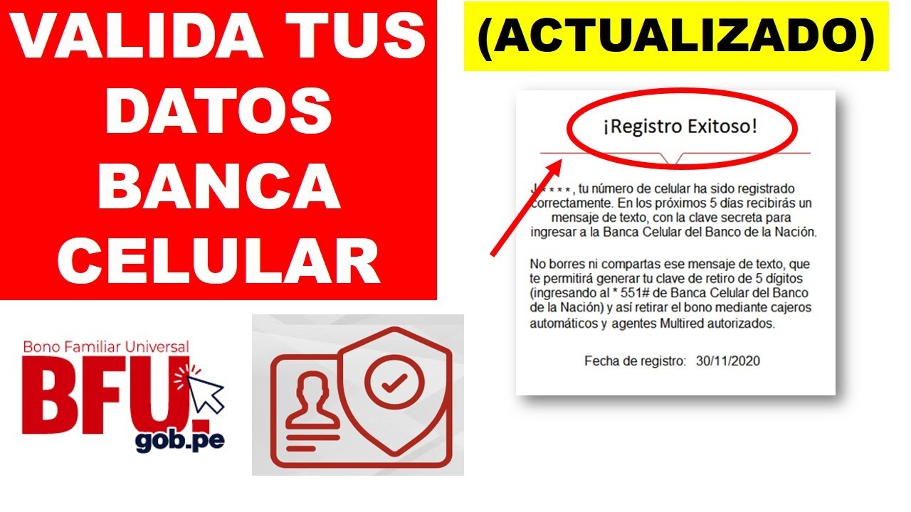 Como Validar Mis Datos Para El Bono
