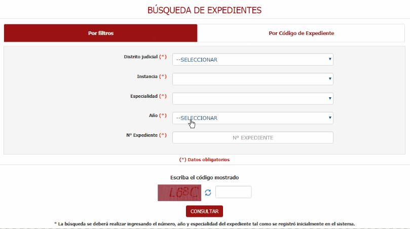 Consulta De Expedientes Judiciales Peru