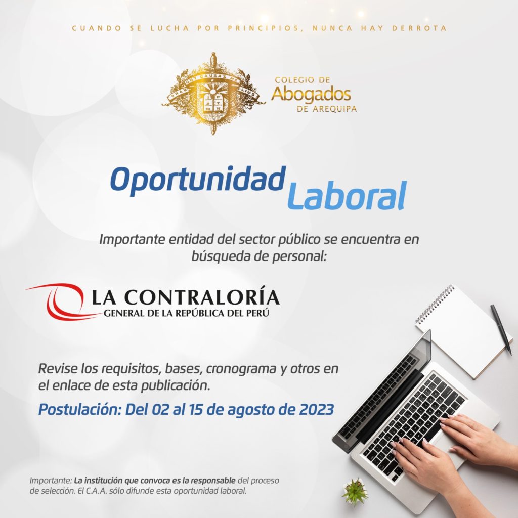 Contraloría General De La República Convocatoria