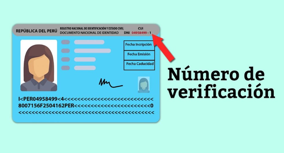 Cual Es El Numero De Verificacion Del Dni