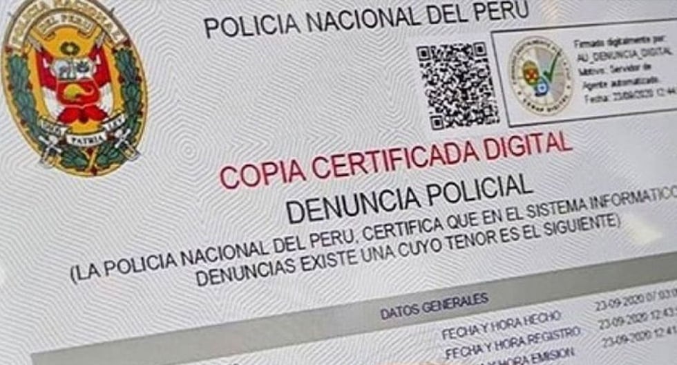 Denuncia Policial Virtual