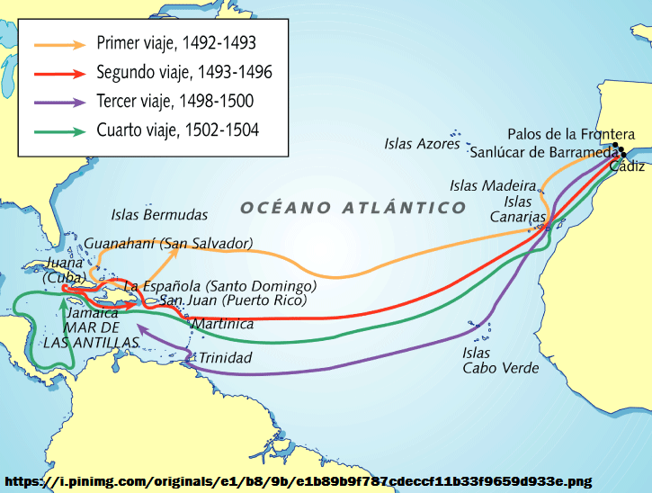 El Encuentro De Dos Mundos Map