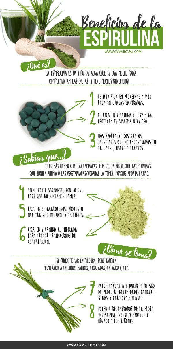 Espirulina Beneficios Para La Mujer