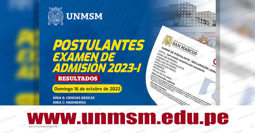 Examen De Admisión San Marcos 2022