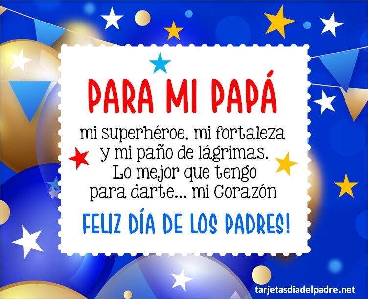 Feliz Día Del Padre Papá Frases Cortas