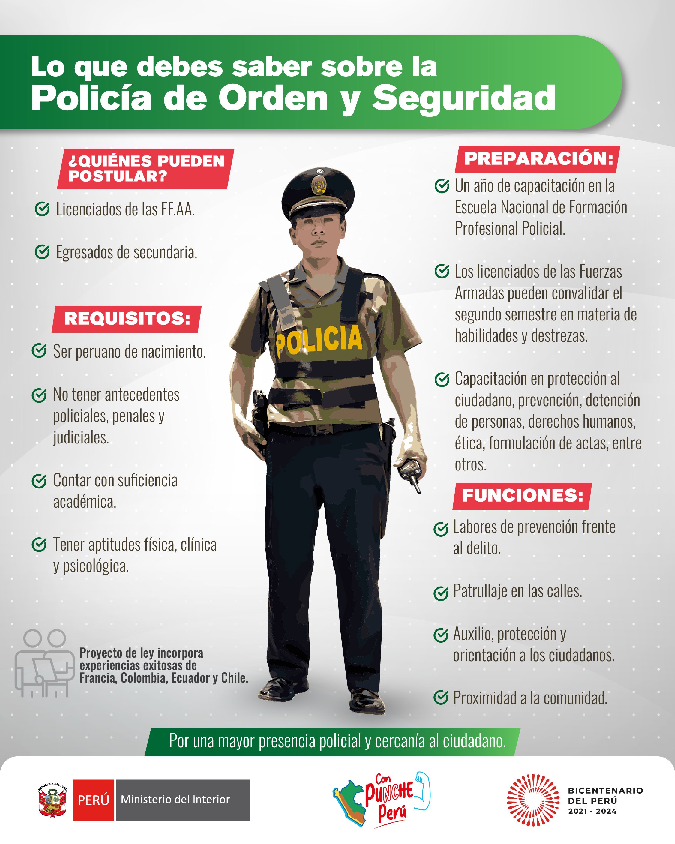 Funciones De La Policía Nacional Del Perú