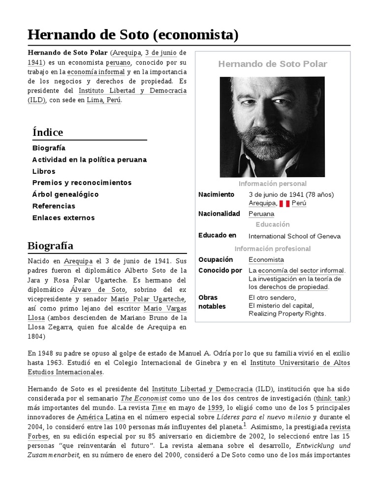 Hernando De Soto Hoja De Vida