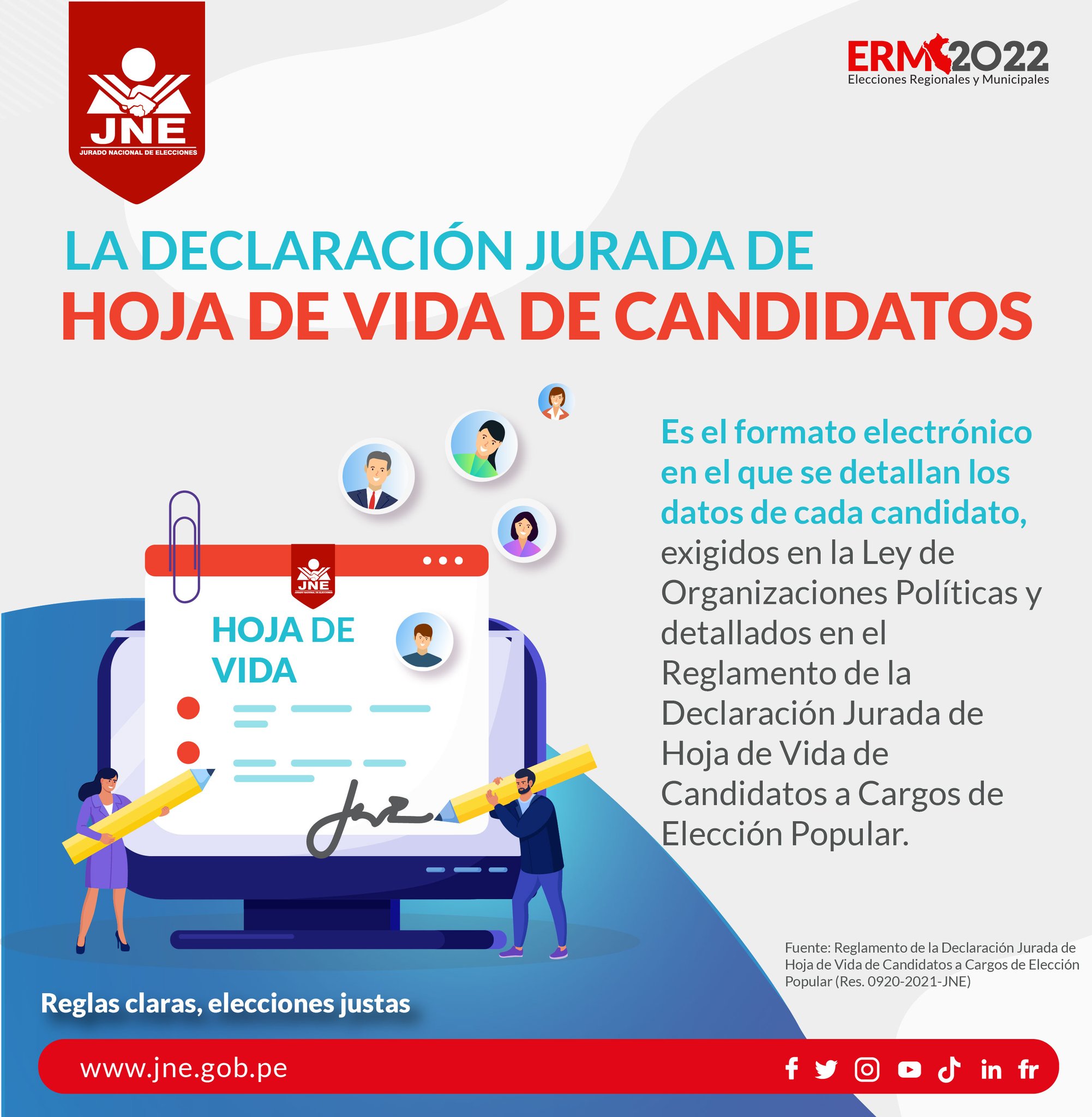 Hoja De Vida De Candidatos Elecciones Municipales Y Regionales 2022