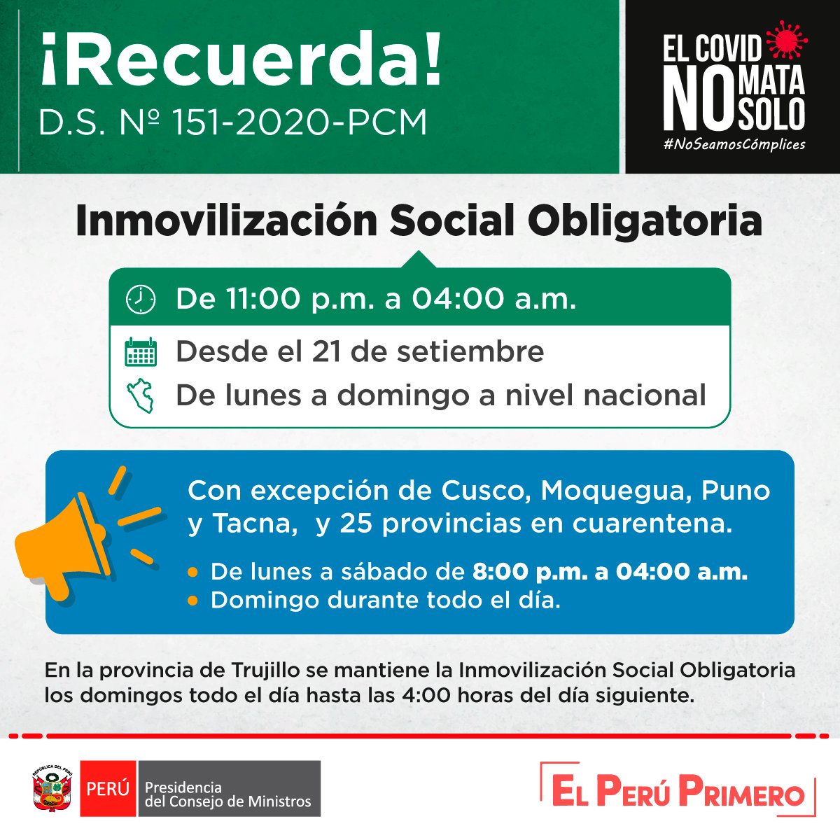 Inmovilización Social Obligatoria Los Domingos