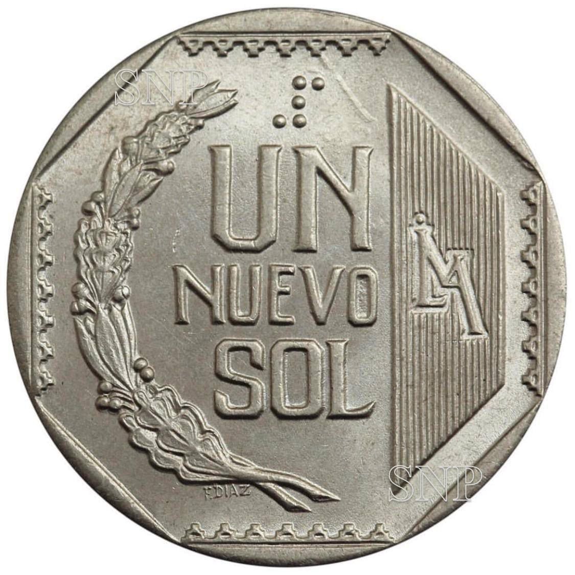 Moneda De Un Sol De 1991