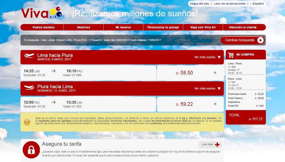 Pasajes A Piura En Avion