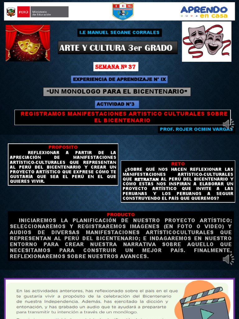 Registramos Manifestaciones Artístico-culturales Sobre El Bicentenario