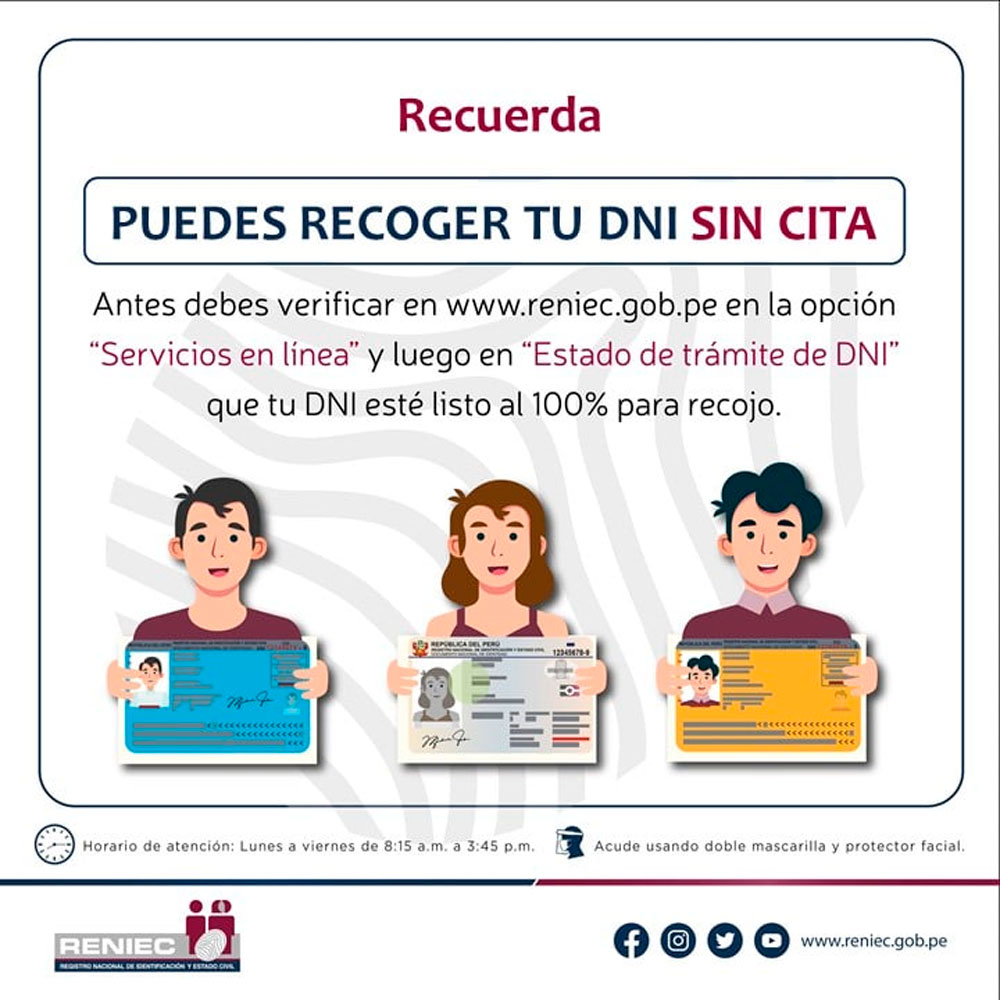 Reniec Citas Recojo De Dni