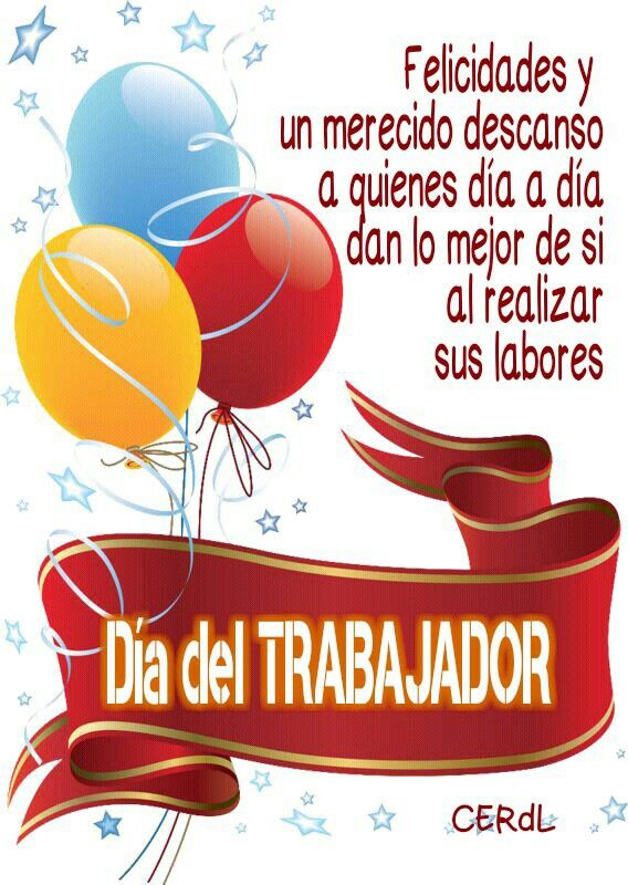 Tarjetas Del Dia Del Trabajador