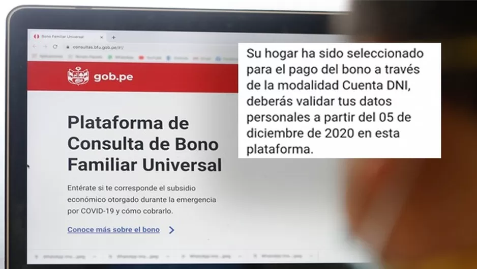 Validar Datos Para Bono Universal