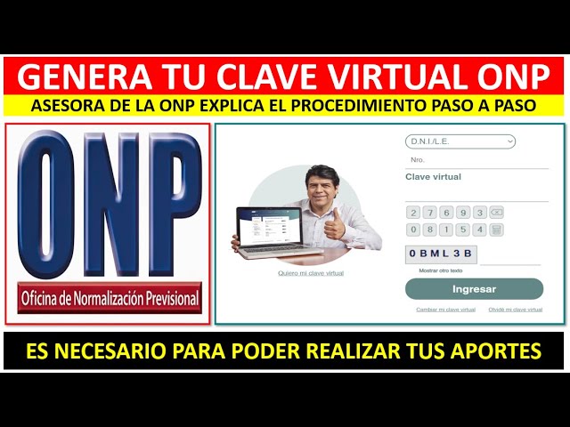 Www.onp.gob.pe Quiero Mi Clave Virtual