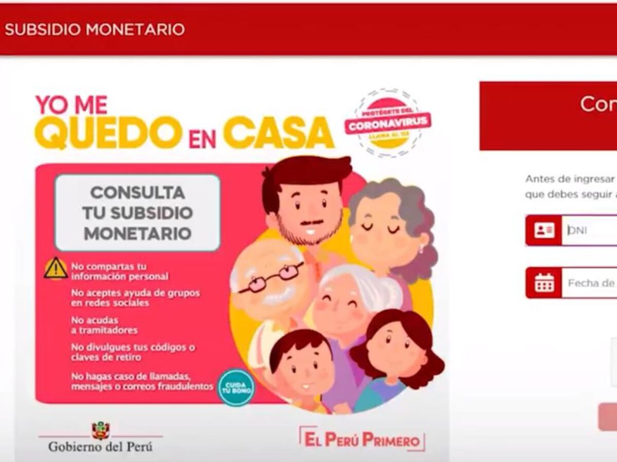 Yo Me Quedo En Casa Bono Universal