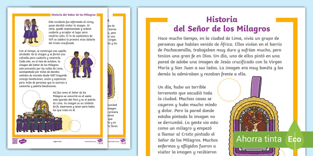 Biografia Del Señor De Los Milagros