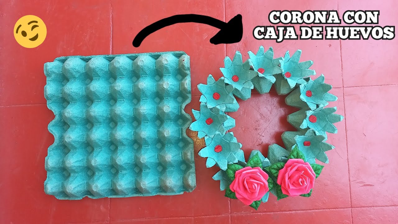 Corona De Adviento Con Material Reciclable