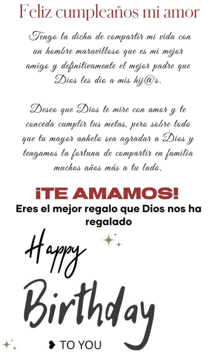 Feliz Cumpleaños A Mi Esposo