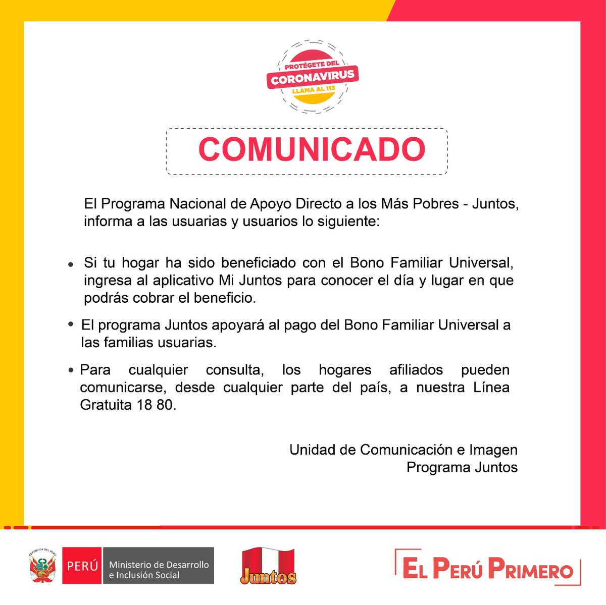 Bono Programa Juntos