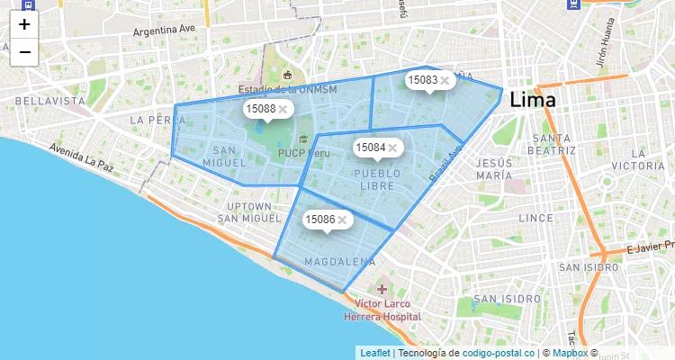 Codigo Postal De Pueblo Libre Phone Number