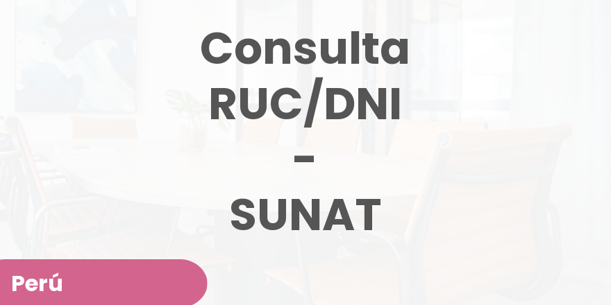 Consulta RUC Con DNI