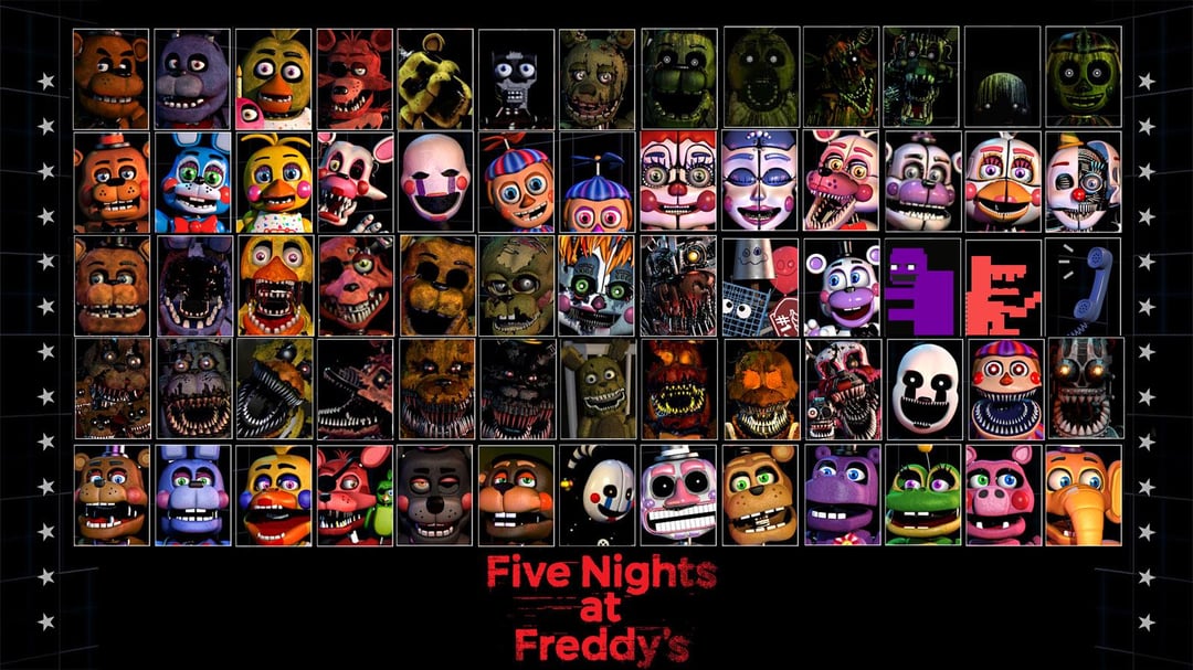 Five Nights At Freddy's Personajes Characters