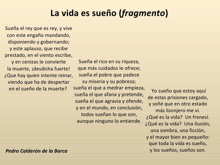 La Vida Es Sueño Fragmento