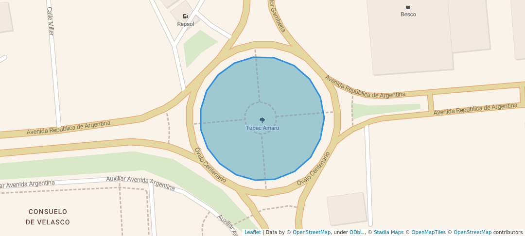 Ovalo Centenario Avenida Argentina Callao Map