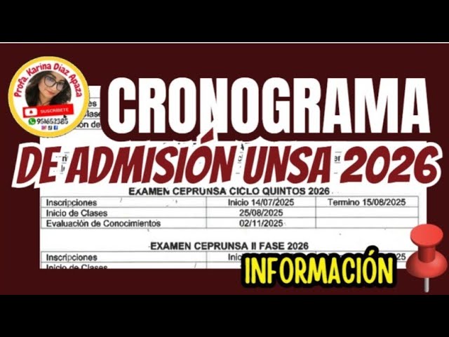 Unsa Admisión 2026