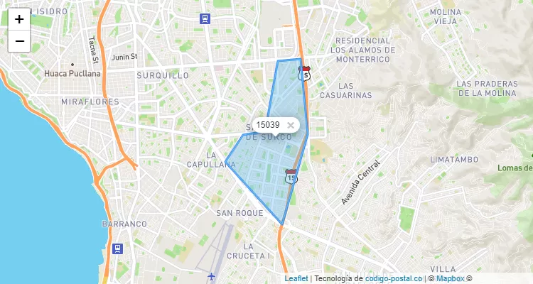 15039 Código Postal Number