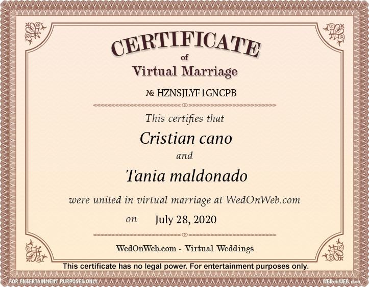 Acta De Matrimonio Online