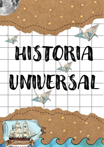 Caratula De Historia Universal