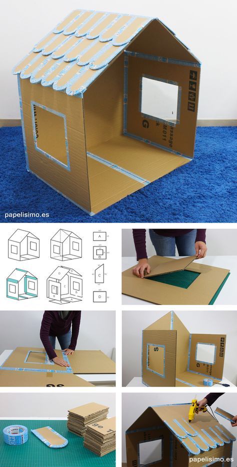 Casa De Cartón Para Niños
