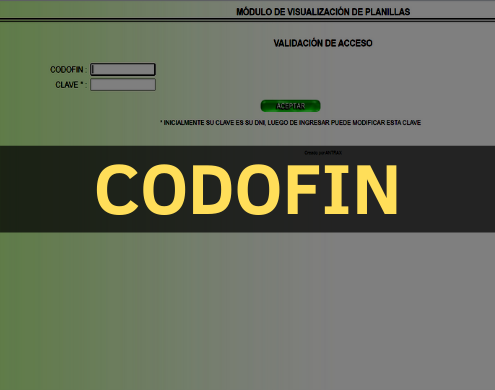 Codofin PNP Ingresar