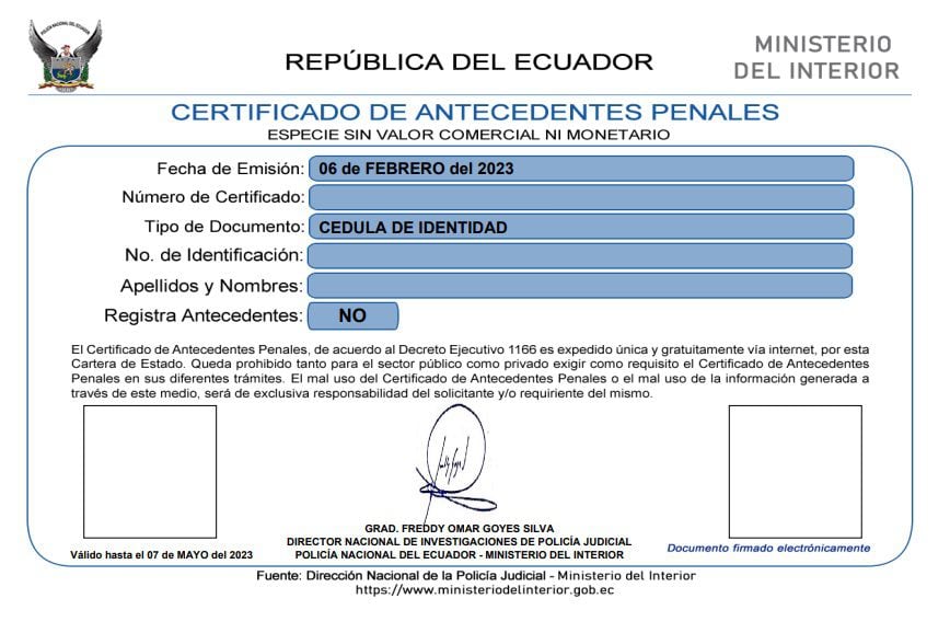 Descargar Certificado De Antecedentes Penales