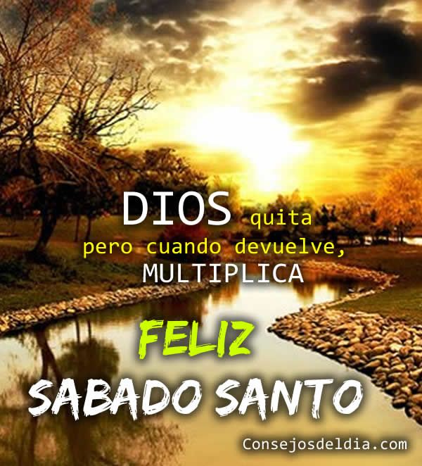Feliz Sábado Santo