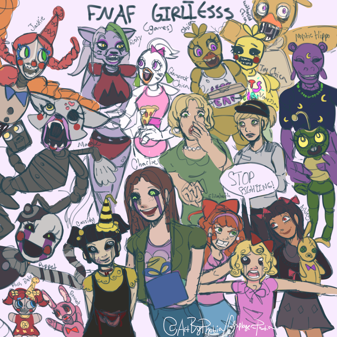 Fnaf Personajes Femeninos