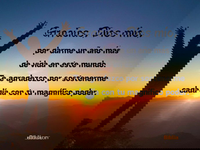 Gracias Por Un Año Más De Vida Reflexión